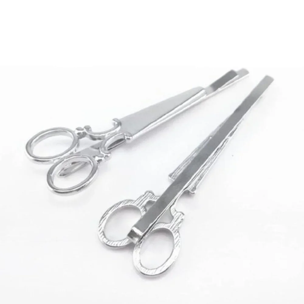 Brandy Melville Silver Metal Scissors Hair Clip
